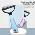 Pet Supplies Cross-Border Amazon Dog Hair Removal Comb Cat and Dog Hair Removal Brush Double-Sided Stainless Steel Detangling Comb