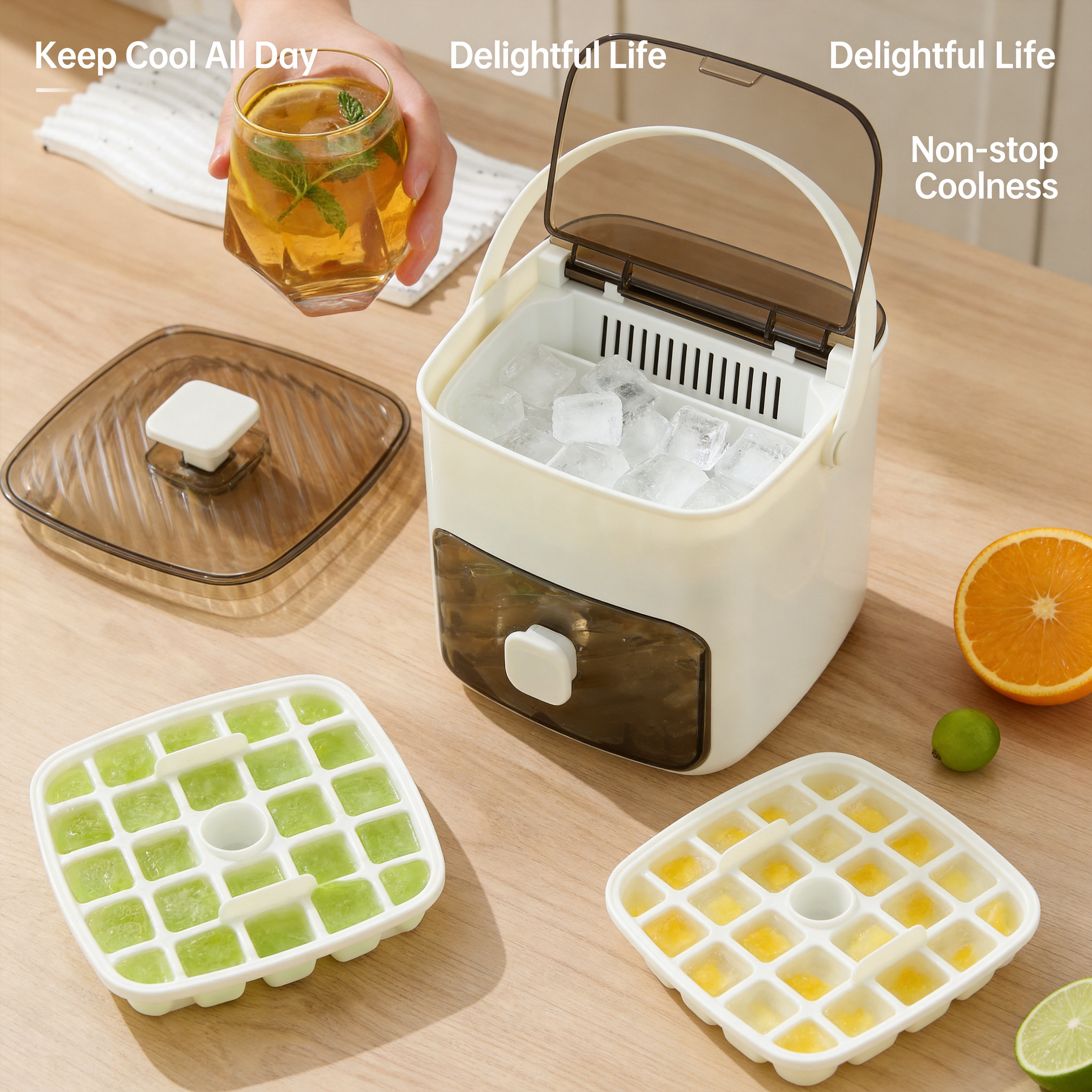 The 1-Second Push Ice Maker Bucket | 一秒出冰制冰桶