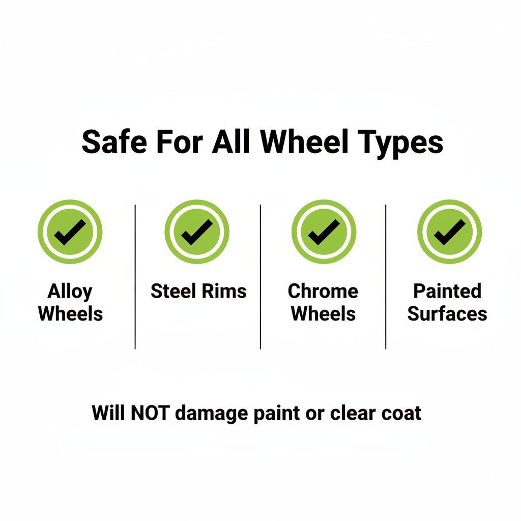 Car Rust Remover & Wheel Cleaner Spray 120ml – Iron Powder & Rust Stain Remover, Paint-Safe Formula
